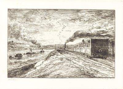 Avgången (Le Depart) av Charles Francois Daubigny