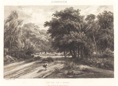 Örnboet i skogen Fontainebleau (Le nid de l