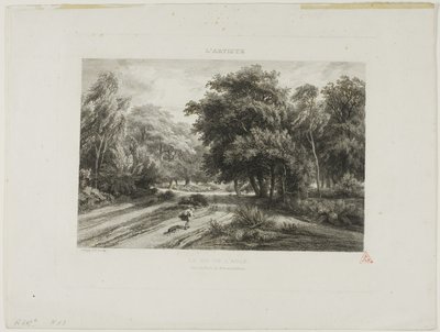 Örnnästet i Fontainebleauskogen av Charles Francois Daubigny