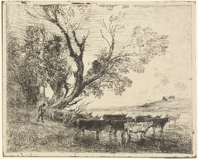 Forden av Charles Francois Daubigny