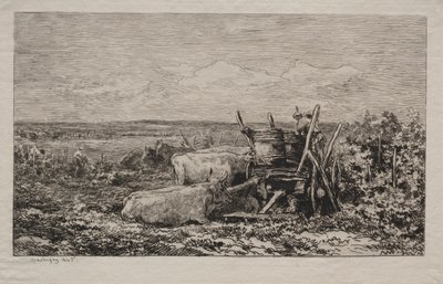 Druvskörden, 1865. av Charles Francois Daubigny