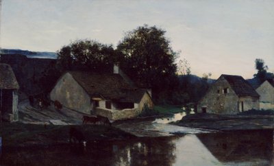 Hamlet of Optevoz, ca 1852 av Charles Francois Daubigny