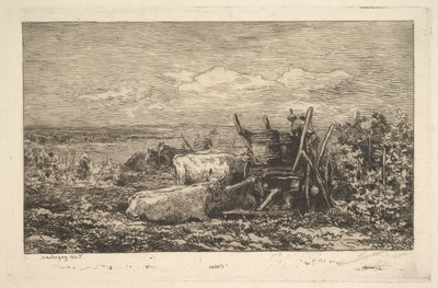 The Harvest Souvenir of the Morvan, 1865. av Charles Francois Daubigny