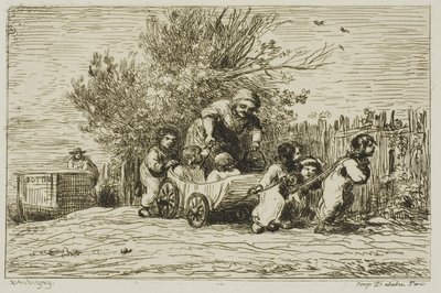 Vagnens arv (The Children with the Wagon) av Charles Francois Daubigny