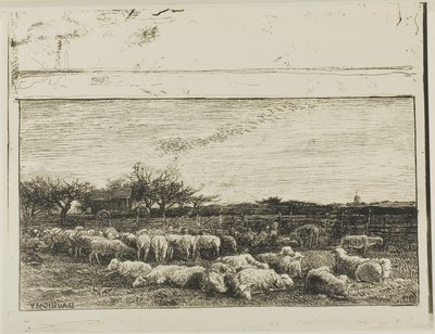 Det stora fårhuset av Charles Francois Daubigny