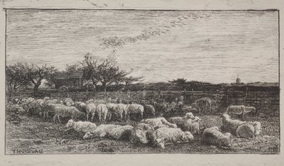 Det stora fårhuset av Charles Francois Daubigny