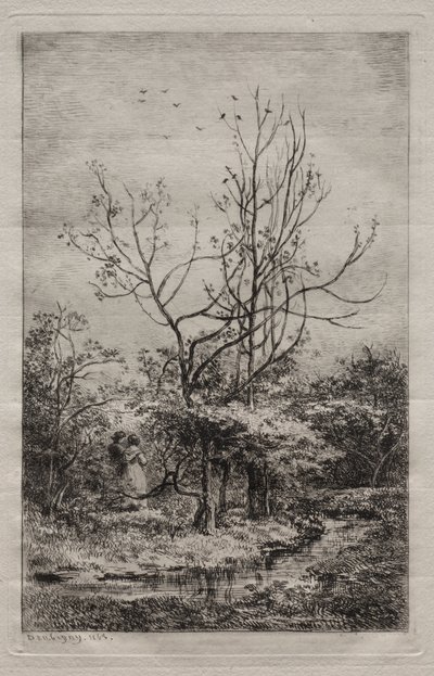 Fruktträdgården av Charles Francois Daubigny