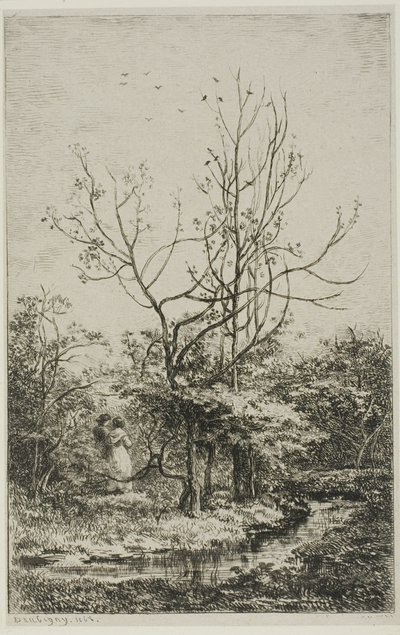Fruktträdgården av Charles Francois Daubigny