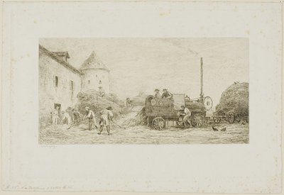 Skördemaskinen av Charles Francois Daubigny