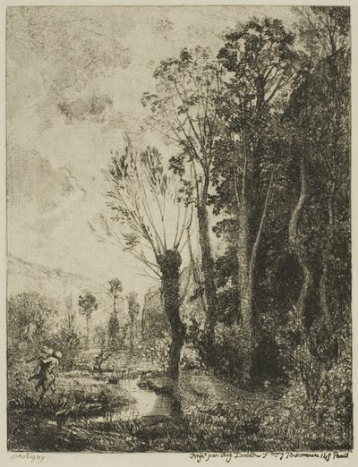 Satyren av Charles Francois Daubigny