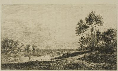 Seinen i Port Maurin av Charles Francois Daubigny
