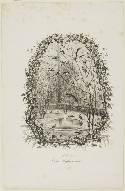 Sparvens voljär av Charles Francois Daubigny