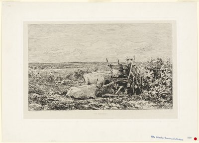 The Vintage (Souvenir of the Morvan) av Charles Francois Daubigny
