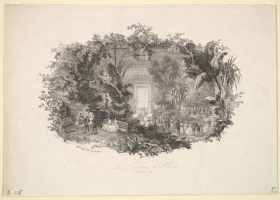 Vinterträdgården, 1843. av Charles Francois Daubigny