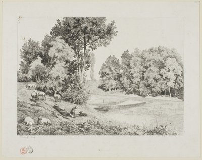 Utsikt tagen vid Bas-Meudon av Charles Francois Daubigny