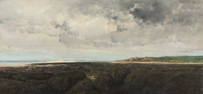 Villerville sett från Le Ratier, 1855. av Charles Francois Daubigny