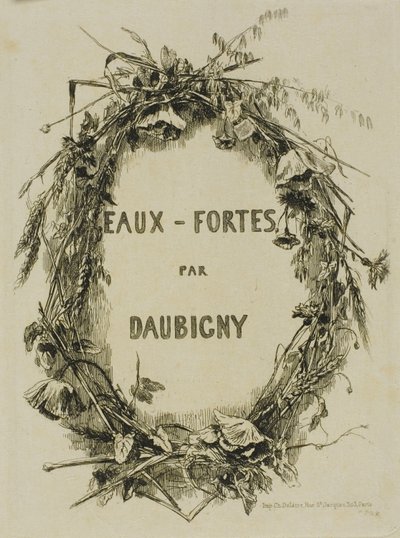 Krans av vilda blommor, Frontispice av Charles Francois Daubigny