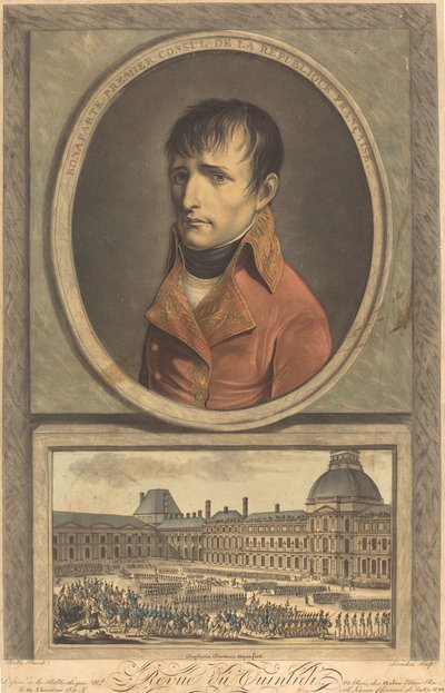 Bonaparte förste konsul i den franska republiken av Charles Francois Gabriel Levachez