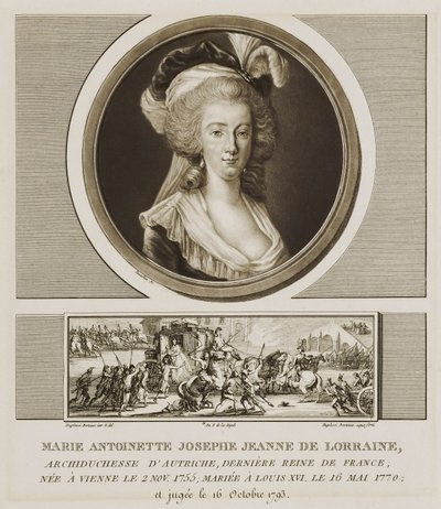 Marie Antoinette Josephe Jean de Lorraine av Charles Francois Gabriel Levachez