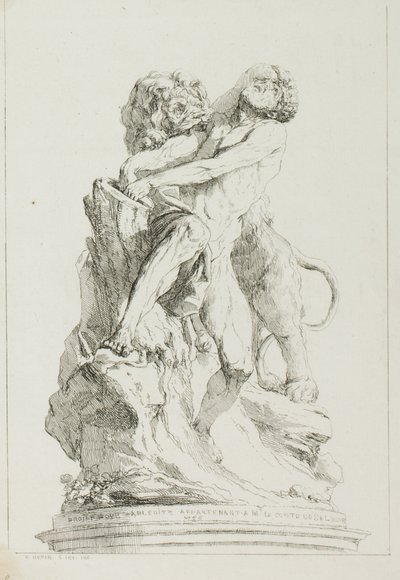 Milo från Croton av Charles Francois Hutin