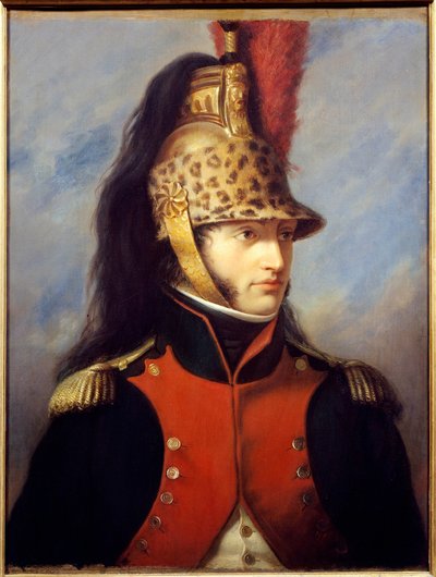 Porträtt av Louis Bonaparte (1778-1846) i uniform av överste vid 5:e drakregementet Målning av Charles Francois Jalabert (1819-1901) 1852 Malmaison musee du chateau - Porträtt av Louis Bonaparte (1778-1846 av överstes uniform) den 5:e re av Charles François Jalabert