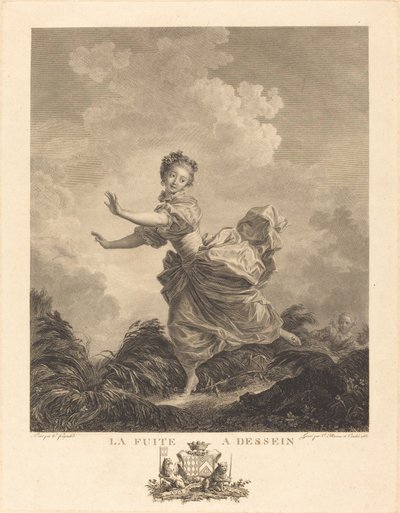 Läcker med flit av Charles François Adrien Macret and Jacques Couché after Jean Honoré Fragonard