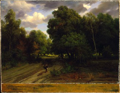 Korsningen av örnnästet, Fontainebleauskogen av Charles Francois Daubigny