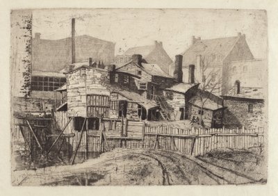 Utan titel (Trähus i staden) av Charles Frederick William Mielatz
