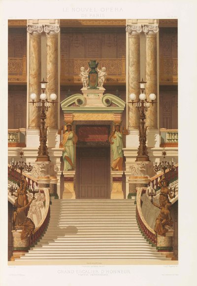 Den nya Parisoperan, 1880. av Charles Garnier