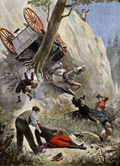 Den franske översten de Savignacs död av Charles Gaston Yrondy