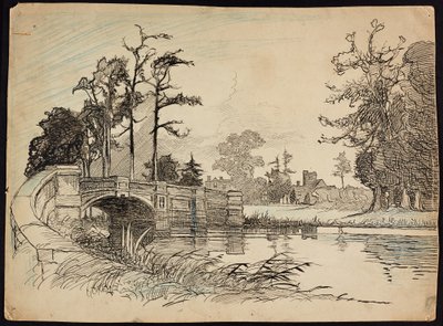 Cranford Park Bridge, Hillingdon, Greater London av Charles George Harper