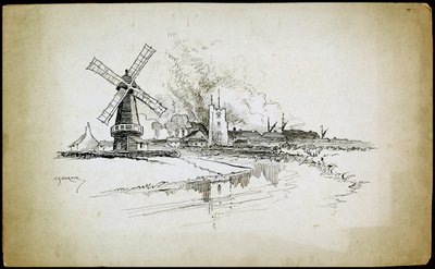 Wellington Windmill, Barking, London, 1892-1933 av Charles George Harper