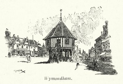 Wymondham (litografi) av Charles George Harper