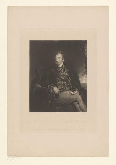 Porträtt av Klemens av Metternich Prins Metternich (titel på objekt) av Charles George Lewis