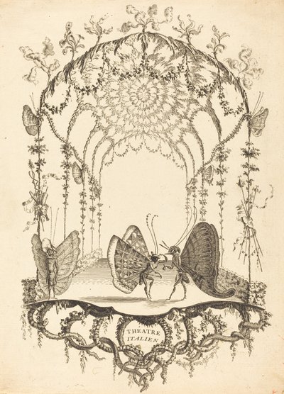 italienska teatern av Charles Germain de Saint Aubin