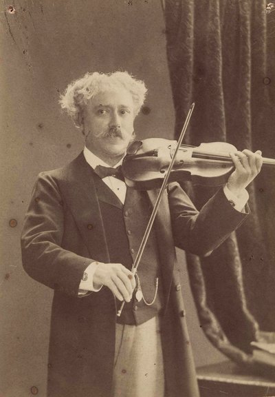 Porträtt av violinisten och kompositören Paul de Sarasate 1844-1908, ca. 1890. av Charles Gerschel