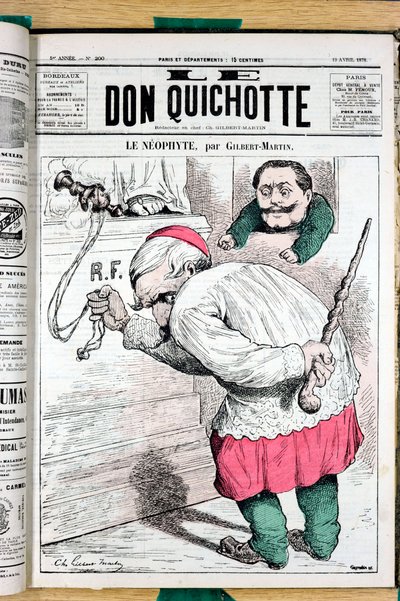Omslag till ""Le Don Quixote"", nummer 200, Satirical in Colors av Charles Gilbert Martin