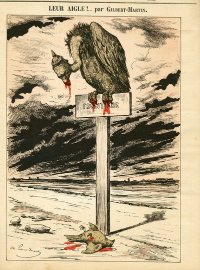 Omslag till ""Le Don Quixote"", nummer 693, satirisk i färg av Charles Gilbert Martin