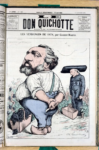 Omslag till "" The Don Quijote"", nummer 225, Satirique en Colors av Charles Gilbert Martin