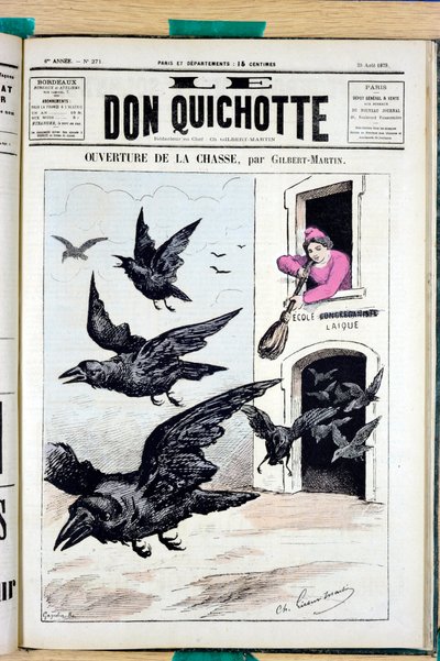 Omslag till "" The Don Quixote"", nummer 271, Satirique en Colors av Charles Gilbert Martin