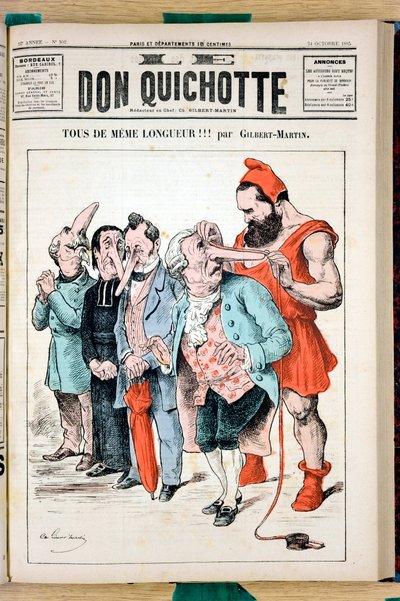 Omslag till "" The Don Quixote"", nummer 592, Satirical en Colors av Charles Gilbert Martin