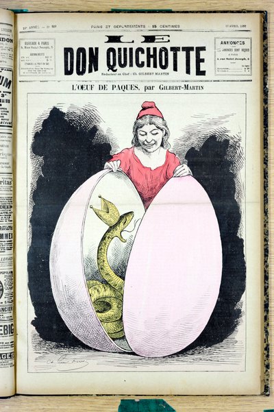 Omslag till "" The Don Quijote"", nummer 929, Satirique en Colors av Charles Gilbert Martin