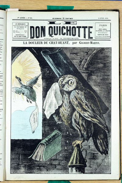 Omslag till "" The Don Quixote"", nummer 94, Satirical en Colors av Charles Gilbert Martin