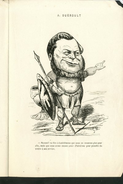 Illustration av Charles Gilbert-Martin (1839-1905) i "" Contemporary Grimaces"" av Charles Gilbert Martin