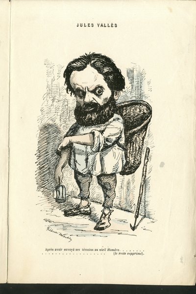 Illustration av Charles Gilbert-Martin (1839-1905) i "" Contemporary Grimaces"" av Charles Gilbert Martin