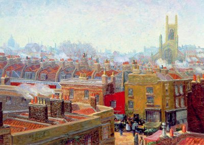 En hörna i Chelsea av Charles Ginner