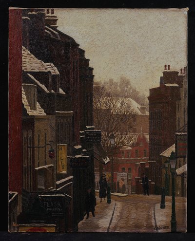 Flask Walk under Snow av Charles Ginner