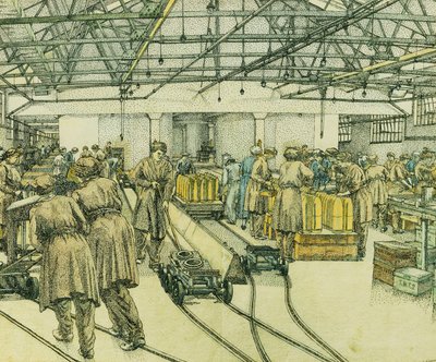 Fyllningsfabriken, Hereford av Charles Ginner