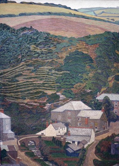 ヒルサイド スウェディッシュ av Charles Ginner