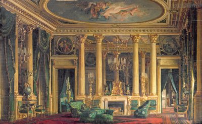 En salong på Monsieur Basile Parents hotell, Place Vendome, Paris, 1866 av Charles Giraud